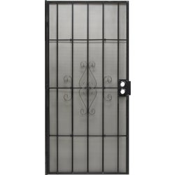 Item 164976, Steel security door featuring powder coated finish with matching 24-gauge 