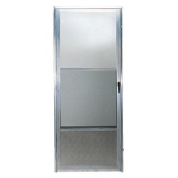 Item 165190, High tensile strength aluminum storm door that adds quality protection to 