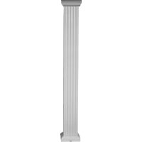 SQ0608WHT Crown Column Square Fluted Aluminum Column aluminum column