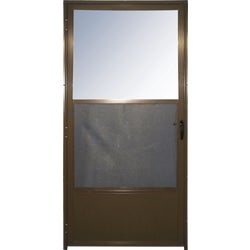 Item 179612, High tensile strength aluminum storm door that adds quality protection to 