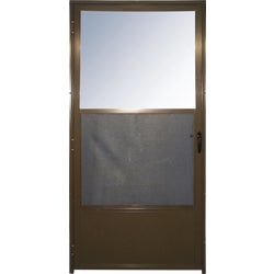 Item 179620, High tensile strength aluminum storm door that adds quality protection to 