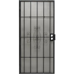 Item 181935, Steel security door featuring powder coated finish with matching 24-gauge 