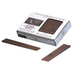 Item 183628, 8 In. long, wood fiber/thermoplastic composite shims.