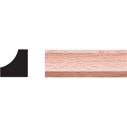Item 186961, Lineal solid red oak cove molding. Cut-to-length.
