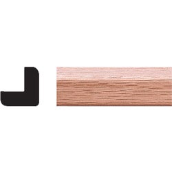 Item 186996, Solid red oak lineal molding.