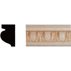 Item 193488, Solid, hardwood molding sanded smooth and ready-to-finish with stain or 