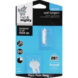 Item 200003, The High and Mighty Picture Hanger is a tool free solution to any wall 