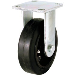 Item 200058, Mold-on rigid rubber casters have a cushioned rubber tread bonded to a cast
