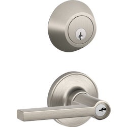 Item 201409, Single cylinder deadbolt and lever for use on exterior doors and unlocks 
