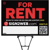 E-1824-FR Sign2Web For Rent Sign sign