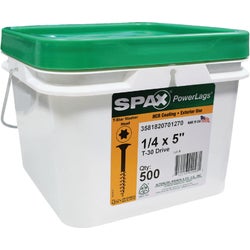 Item 201563, Spax PowerLags Screws have a washer head with T-Star Drive and HCR (High 