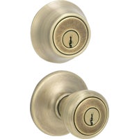 695T 5 CP CODE K6 Tylo Entry Lockset And Double Cylinder Deadbolt