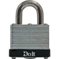 1803KADIB#3266 Do it 1-1/2 In. W. Laminated Steel Keyed Padlock With 3/4 In. Shackle Clearance