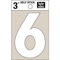30506 Hy-Ko 3 In. White Self-Stick Numbers adhesive number