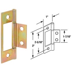 Item 205397, For use on wood bi-fold closet doors. Brass-plated.