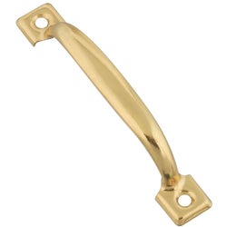 Item 207047, 4-3/4 In. door pull fits a variety of applications. Cold-rolled steel.