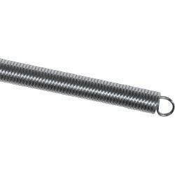 Item 207430, Steel wire screen door spring with Cadmium finish for durability.