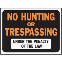 3011 Hy-Ko No Trespassing Hunting or Fishing Sign
