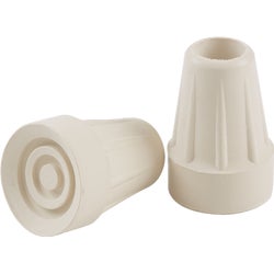 Item 209570, Do it Rubber Off-White 3/4 In. Crutch Tip,(2-Pack)  Off white.