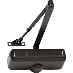 Item 210633, Nonhanded door closer has an interior push and pull side mount.
