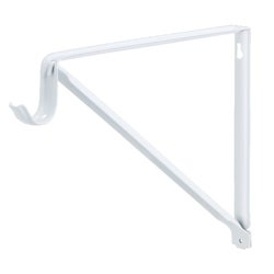 Item 211256, Shelf and rod bracket of wrought steel, embossed for extra strength (16-
