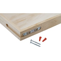 Item 212261, Metal mounting screws and plastic tips for shelf brackets and corbels.