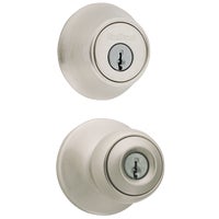 690P 15 CP K6 Kwikset Polo Entry Lockset And Single Cylinder Deadbolt