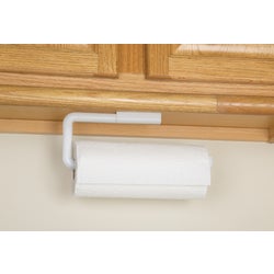 Item 213548, Real Solutions white paper towel holder.
