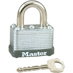 Item 214459, Laminated steel case. Steel shackle provides strong cut resistance.
