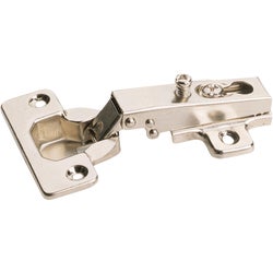 Item 216763, European Hinge with full overlay. Designed with a 110 degree opening.