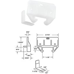 Item 216887, White polyethylene guide and white polyethylene side saddles; restores 
