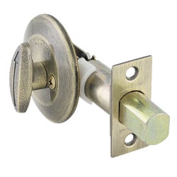 Item 218723, Single-sided deadbolt can be used along with a keyed knob or lever for 