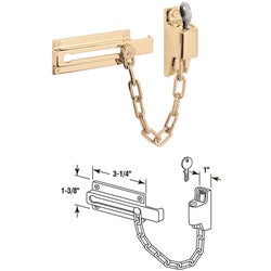 Item 219215, Plated steel chain and Diecast keeper provides increased security while 