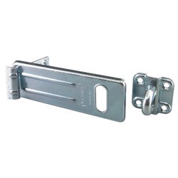 Item 221156, 6" hardened steel super security hasp, with reinforced hinge.