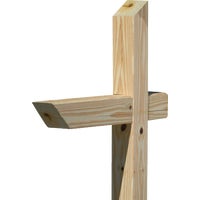 106053 Universal Forest Products Angle Southern Yellow Pine Treated Mailbox Post