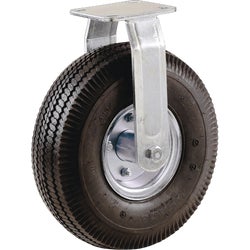 Item 228320, Pneumatic wheel caster with rigid plate has a high impact wheel resistant 