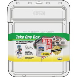 Item 229695, Holds informational flyers and brochures for home sellers. Clear box.