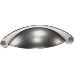 Item 231002, This smooth cup pull is a classic piece with plain and simple lines.