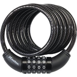 Item 231479, The Master Lock No. 8114D Set Your Own Combination Cable Lock is 6 Ft. (1.