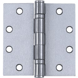 Item 232277, Heavy duty commercial square ball bearing hinge with square corners is made