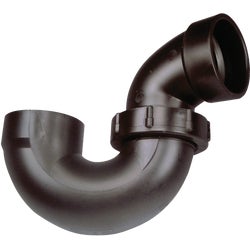 Item 232653, P-trap for bathtub. 1-1/2 In. x 1-1/2 In. Manufactured from ABS plastic.