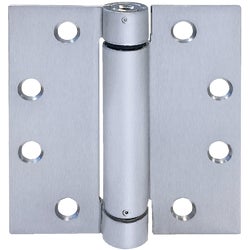 Item 233835, Heavy duty commercial square spring hinge with square corners made from .