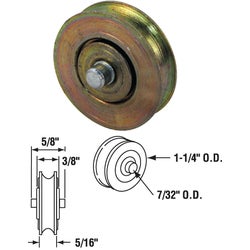 Item 235938, Steel ball bearing roller for sliding screen doors.