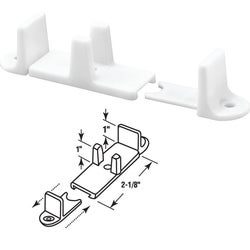 Item 236748, Nylon 3-piece adjustable floor guide for by-passing doors.