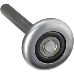 Item 239557, Heavy-duty steel garage door roller with steel inner race.