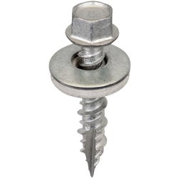 Item 241401, Metal to wood screws are self-piercing, sealing tapping screws made from 