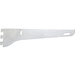 Item 243728, Single shelf bracket has rust-resistant galvanized steel construction and 