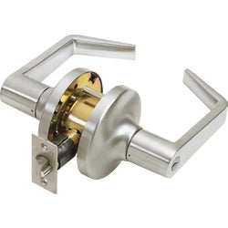 Item 243841, (LC2481). Heavy-duty commercial entry lever. Satin chrome (US26D) finish.