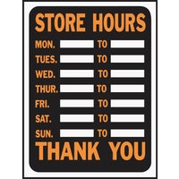 3030 Hy-Ko Business Hours Sign