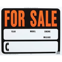 Item 246158, Hy-Glo Series Jumbo identification sign with bright, attention-getting 